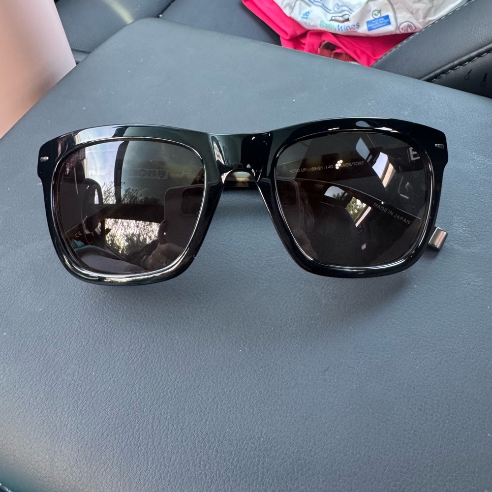 John Varvatos Black Sunglasses